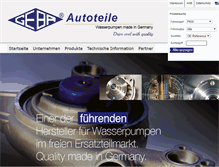 Tablet Screenshot of geba-autoteile.de